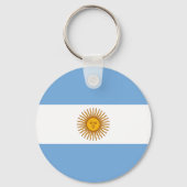 Argentina Flag AR Sleutelhanger (Voorkant)