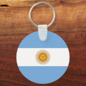 Argentina Flag AR Sleutelhanger (Voorkant)