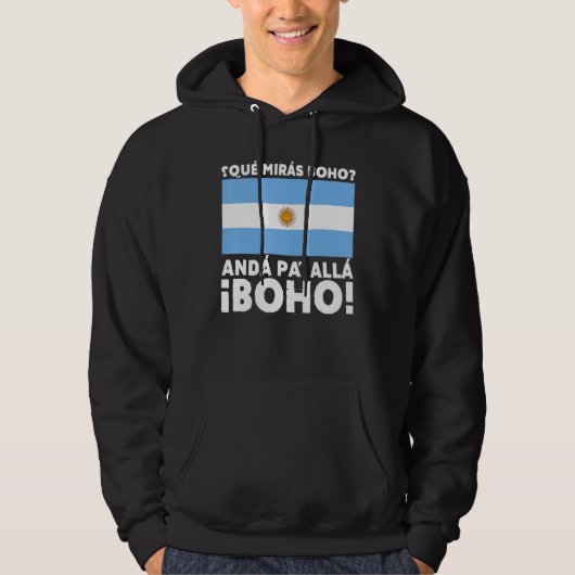 Argentina Flag Argentine Pride Funny Speech of Arg Hoodie (Voorkant)