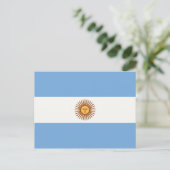 ARGENTINA FLAG BRIEFKAART (Staand voorkant)