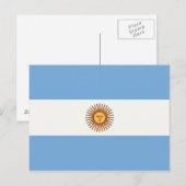 ARGENTINA FLAG BRIEFKAART (Voorkant / Achterkant)