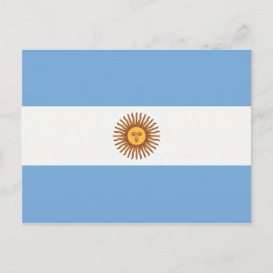 ARGENTINA FLAG BRIEFKAART