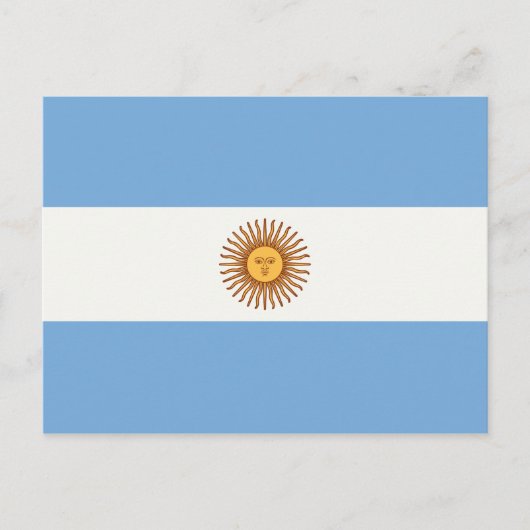 ARGENTINA FLAG BRIEFKAART (Voorkant)