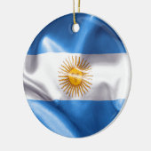Argentina Flag Ceramic Ornament (Links)