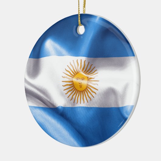 Argentina Flag Ceramic Ornament (Links)