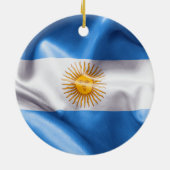Argentina Flag Ceramic Ornament (Achterkant)