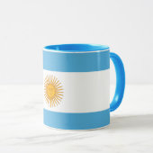 Argentina Flag Coffee Mug – Argentinian Decor  Mok (Voorkant rechts)