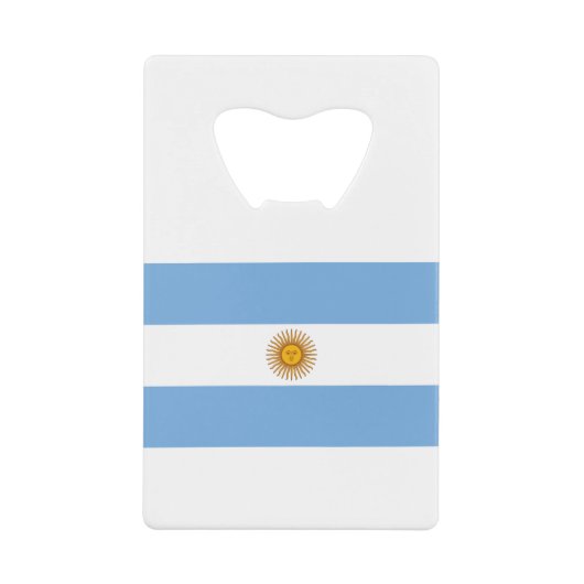 Argentina Flag Creditkaart Flessenopener (Voorkant)