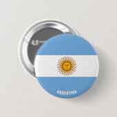 Argentina Flag Cute Patriotic Ronde Button 5,7 Cm (Voorkant /achterkant)