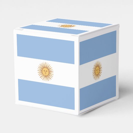 Argentina Flag Emblem Bedankdoosjes (Voorkant Zijde)