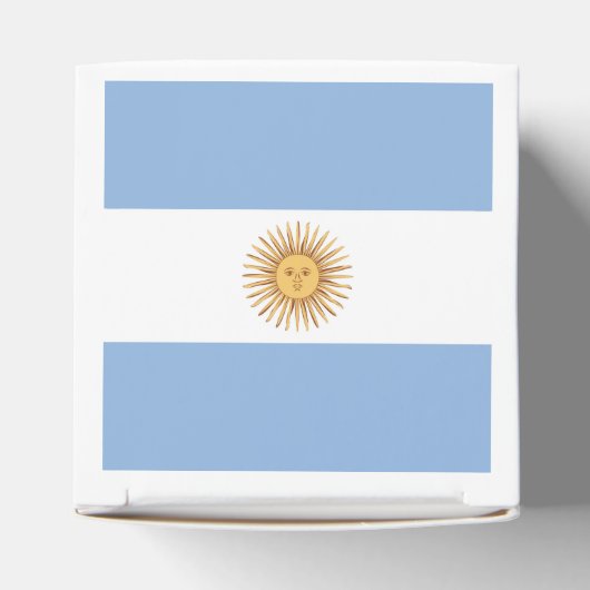 Argentina Flag Emblem Bedankdoosjes (Bovenkant)