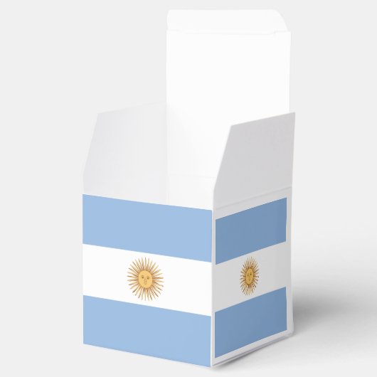 Argentina Flag Emblem Bedankdoosjes (Geopend)