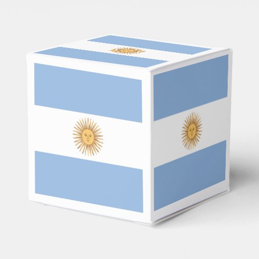 Argentina Flag Emblem Bedankdoosjes (Achterkant)