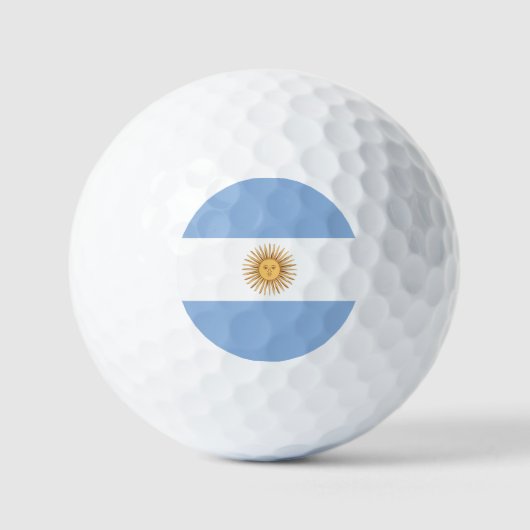 Argentina Flag Emblem Golfballen (Voorkant)