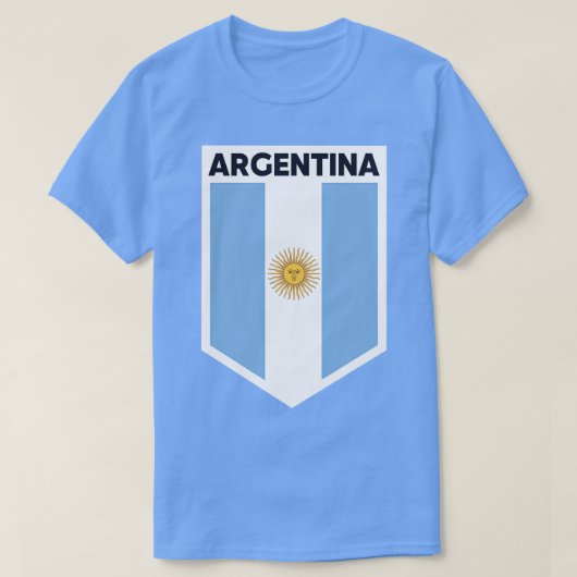 Argentina Flag Emblem T-shirt (Design voorkant)