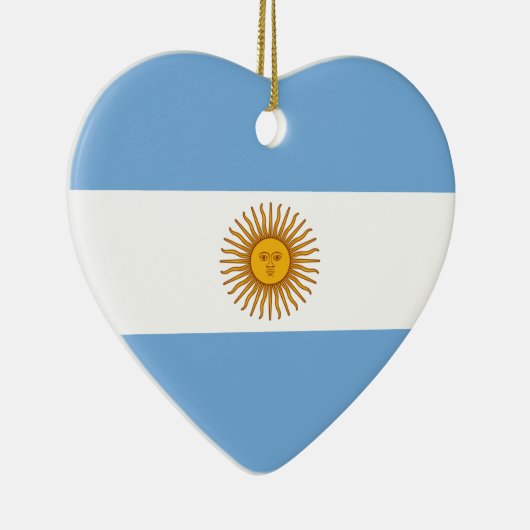 Argentina Flag Heart Ornament (Rechts)