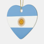 Argentina Flag Heart Ornament (Links)