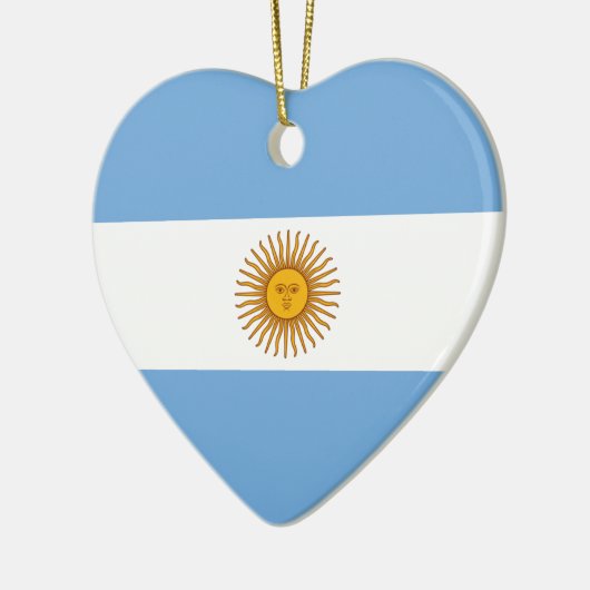 Argentina Flag Heart Ornament (Links)