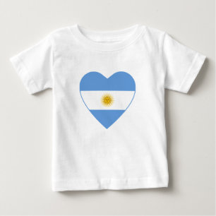 Argentina Flag Heart T-Shirt