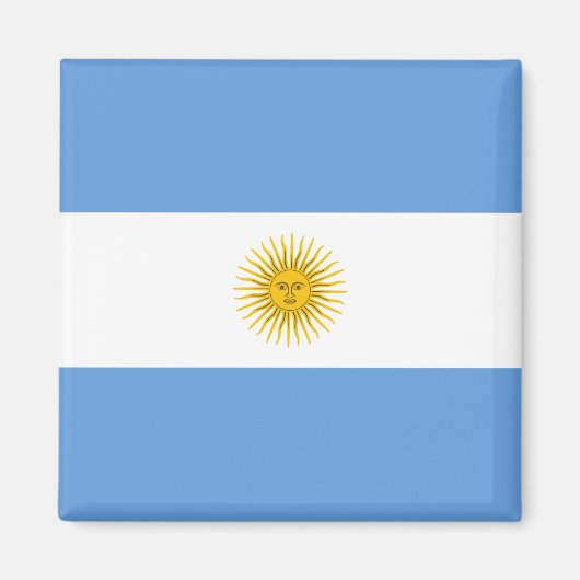 Argentina Flag Magnet (Voorkant)