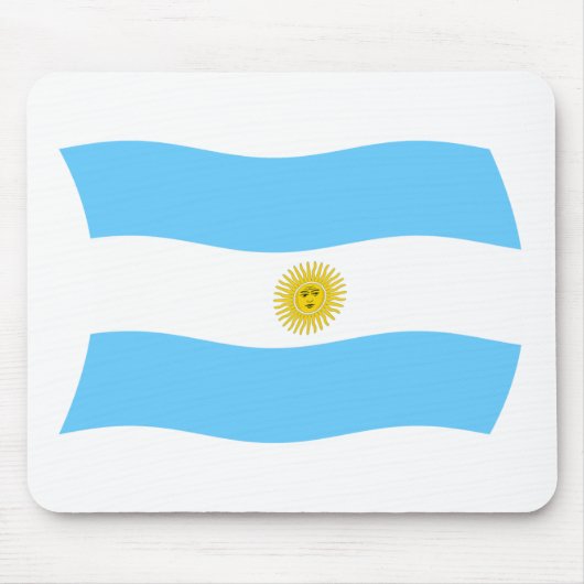 Argentina Flag Mousepad Muismat (Voorkant)