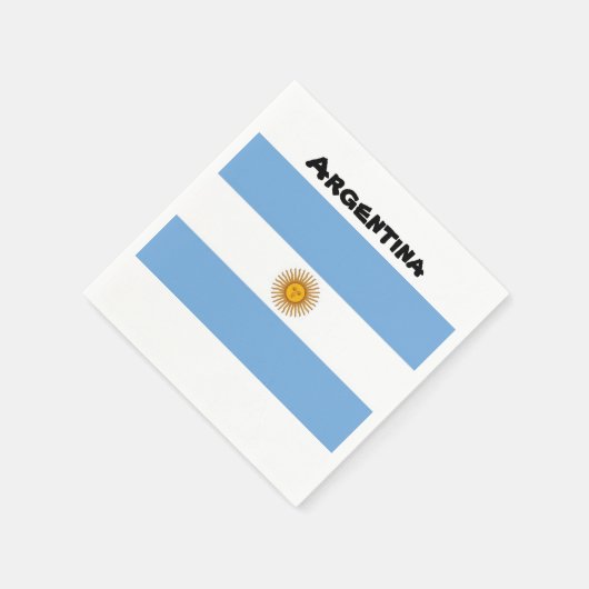 Argentina Flag Napkins Servet (Hoek)