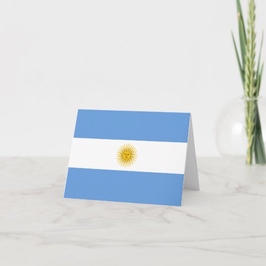 Argentina Flag Notecard Kaart (Voorkant)