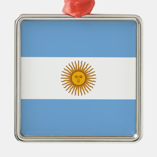 Argentina Flag Ornament (Voorkant)