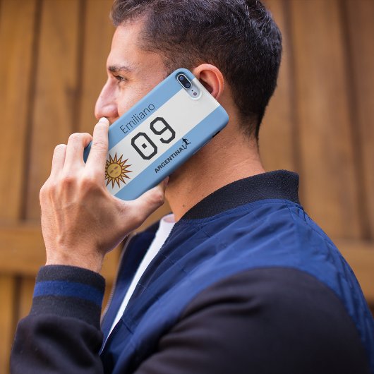 Argentina Flag Personalized Athlete Gear Case-Mate iPhone Case