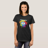 Argentina Flag Pride Gay Colorful Splash Argentini T-shirt (Voorkant volledig)