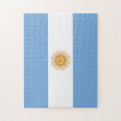 Argentina Flag Puzzle Legpuzzel (Verticaal)