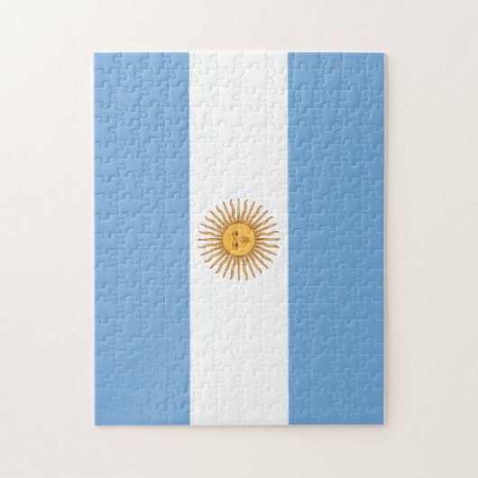 Argentina Flag Puzzle Legpuzzel (Verticaal)