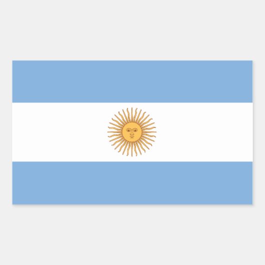 Argentina Flag Sticker (Voorkant)