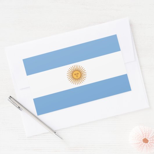 Argentina Flag Sticker (Envelop)