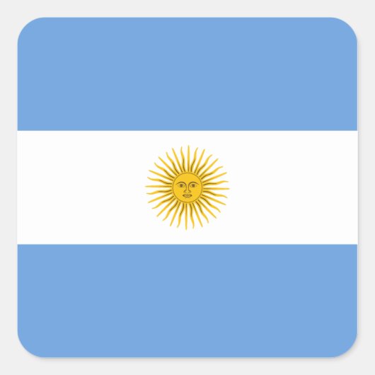 Argentina Flag Sticker (Voorkant)
