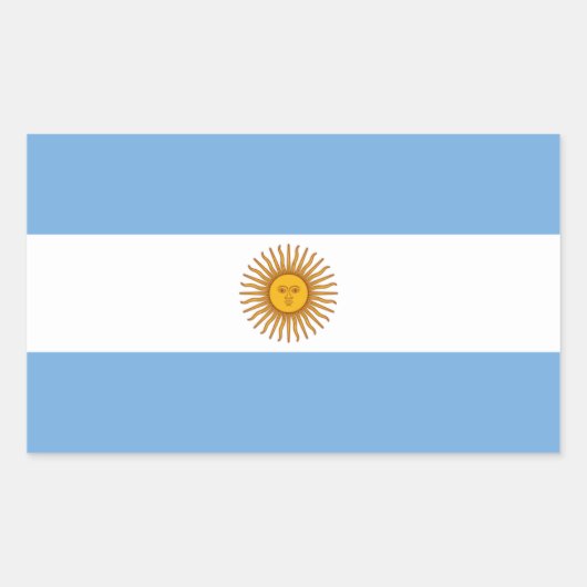 Argentina Flag Sticker (Voorkant)