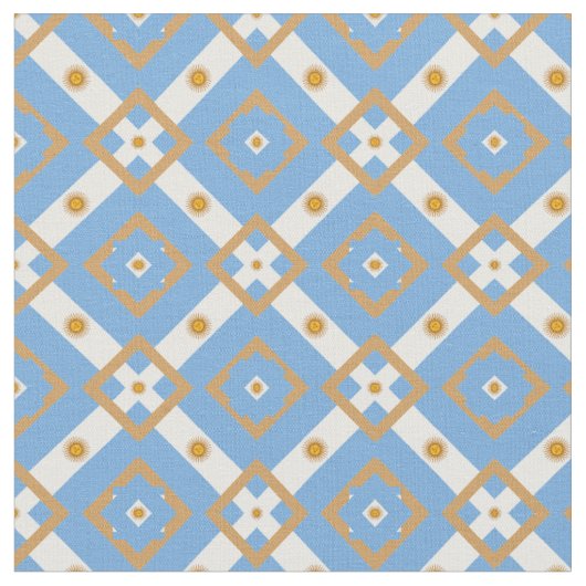 Argentina Flag & Trendy Argentina Fabric mode G Stof (Close Up)