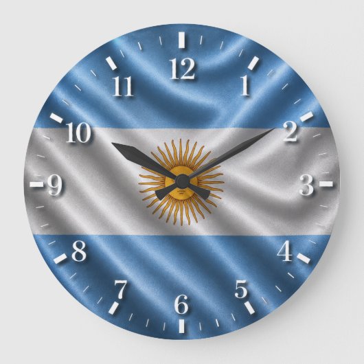 Argentina Flag Watch 2026 Grote Klok (Voorkant)