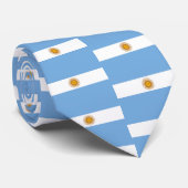 Argentina Flag World Football Soccer Patroonblauw Stropdas (Opgerold)