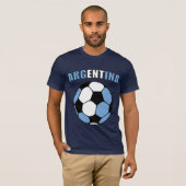 Argentina Footy (Donker) T-shirt (Voorkant volledig)