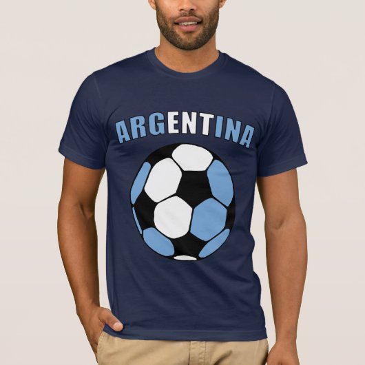 Argentina Footy (Donker) T-shirt (Voorkant)