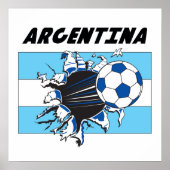 Argentina Futbol Soccer Poster (Voorkant)