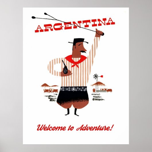 Argentina Gauchos Poster (Voorkant)