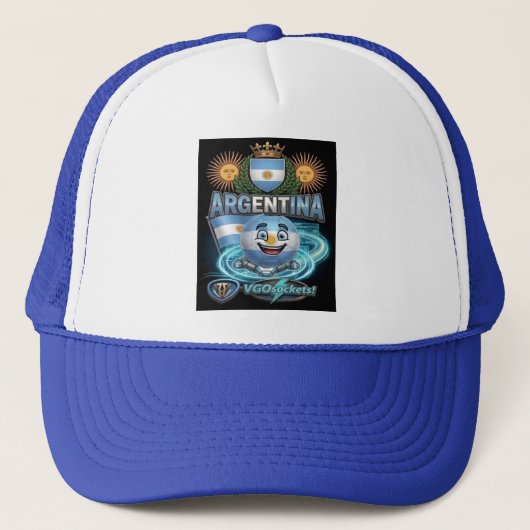Argentina-GBall-001 Trucker Pet (Voorkant)
