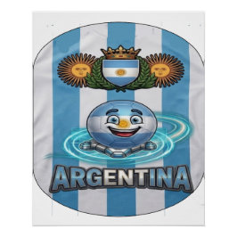 Argentina-GBall-002 Perfect Poster