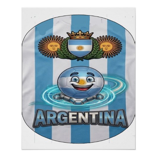 Argentina-GBall-002 Perfect Poster (Voorkant)