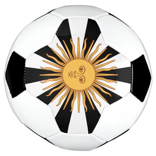 Argentina Golden Sun, Sol de Mayo Flag/Sport Voetbal (Gedraaid)