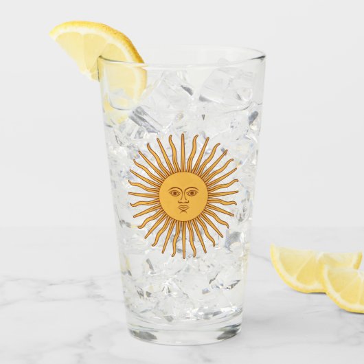Argentina Golden Sun, Sol de Mayo Glas (Voorkant ijs)