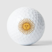 Argentina Golden Sun, Sol de Mayo Golf Balls Golfballen (Voorkant)