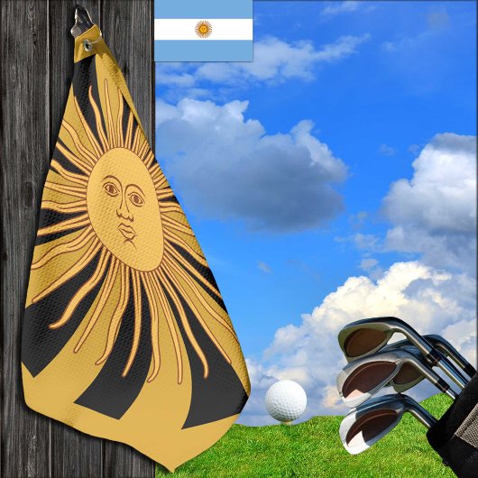 Argentina Golden Sun, Sol de Mayo Golfhanddoek